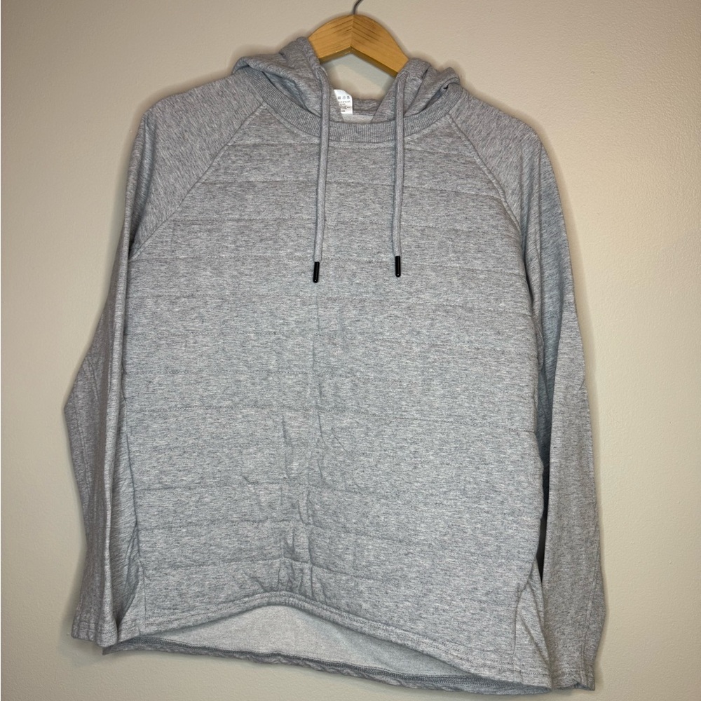 ZYIA Heather Gray‎ Quilted Hoodie